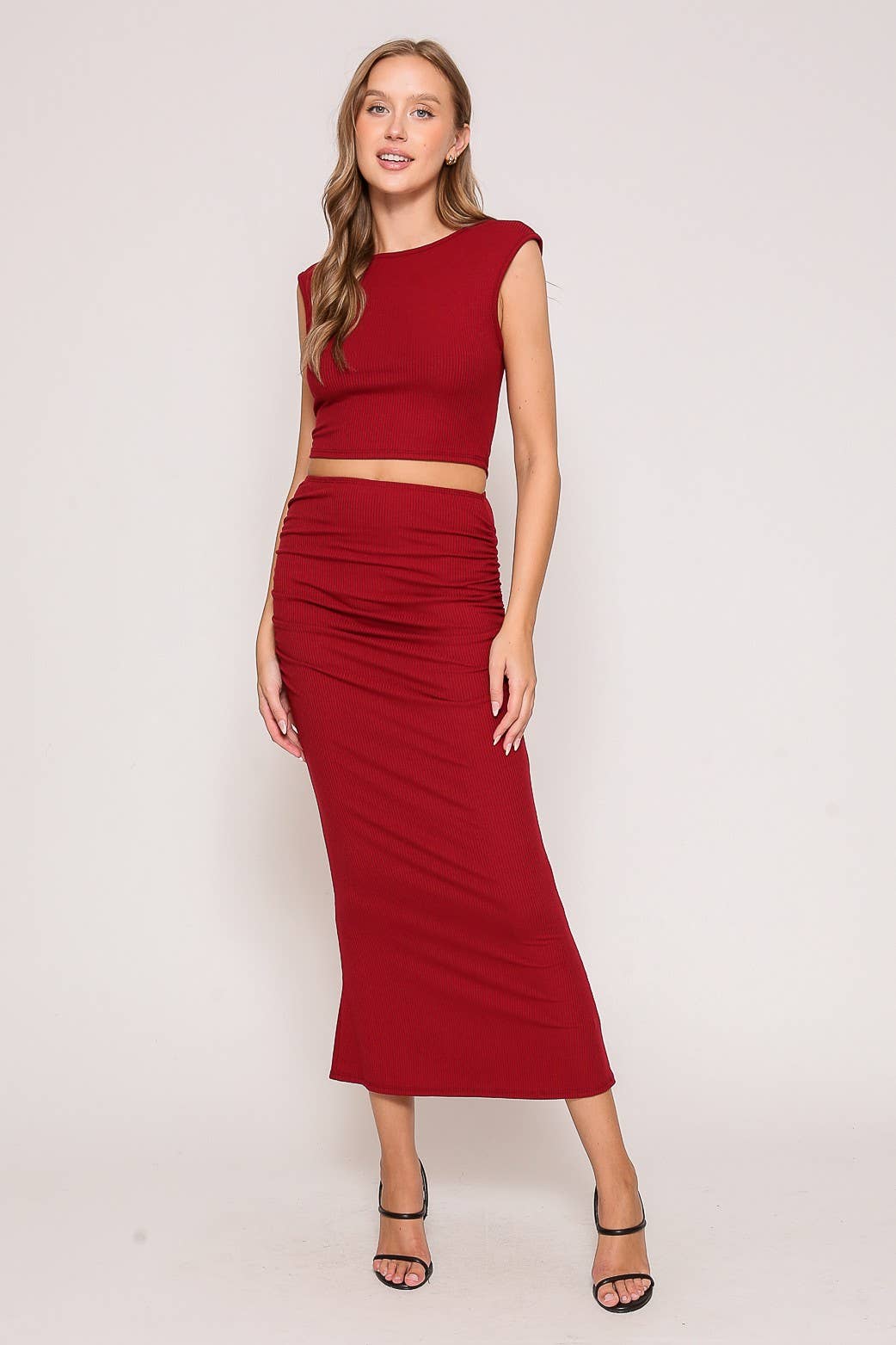 Set-Midi Ribbed Skirt Set 4
