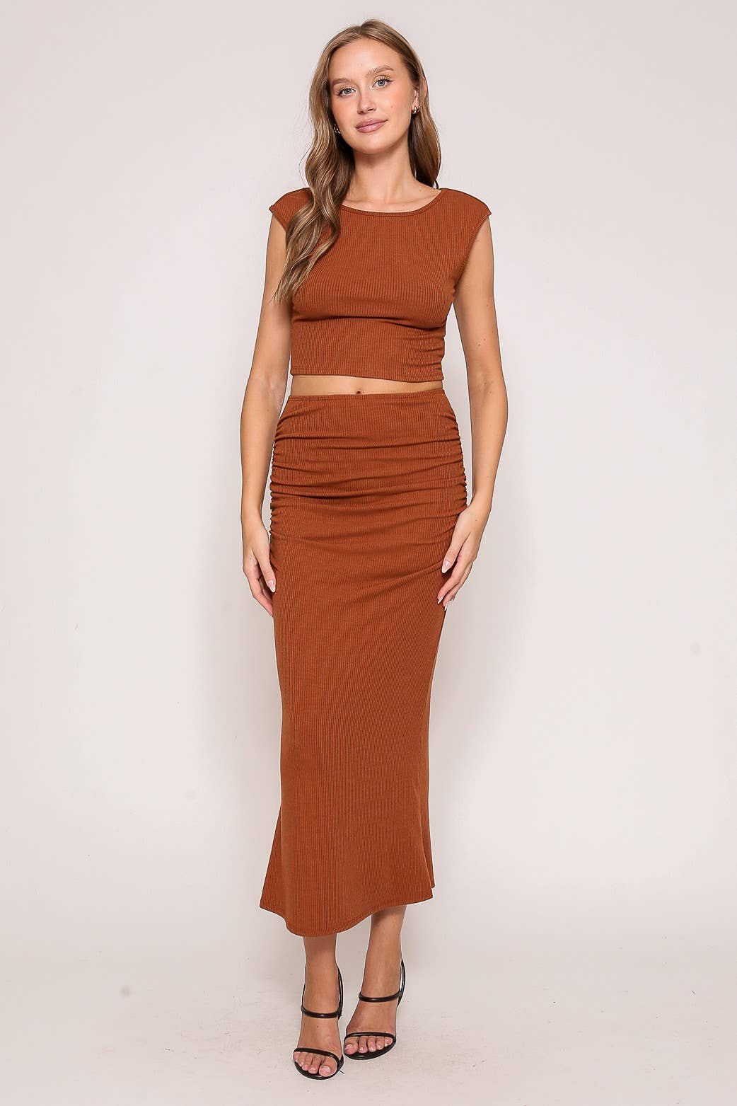 Set-Midi Ribbed Skirt Set 4