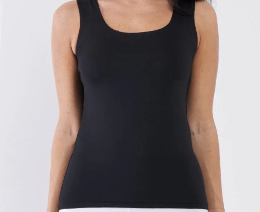 Black Seamless Sleeveless Round Neck Tank Top